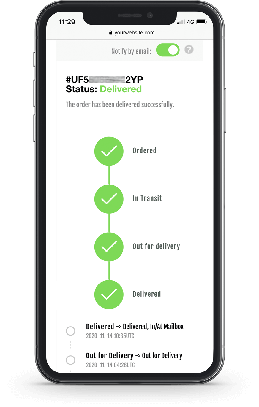 Easy order tracking for Shopify & Adobe Commerce stores